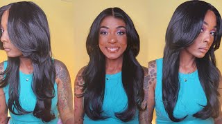 *NEW* $25 THIN 😒 But Cute Everyday Wig | Outre Synthetic Swiss HD Lace Front Wig - DEANNA