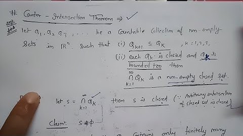 Cantor intersection theorem l real analysis msc 1st sem maths by Yogeshwar sir l Bounded and closed 