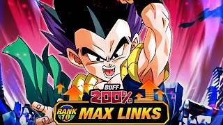 200% LEADER SKILL BUFF!! LEVEL 10 LINKS 100% RAINBOW STAR TEQ BASE GOTENKS! (DBZ: Dokkan Battle)