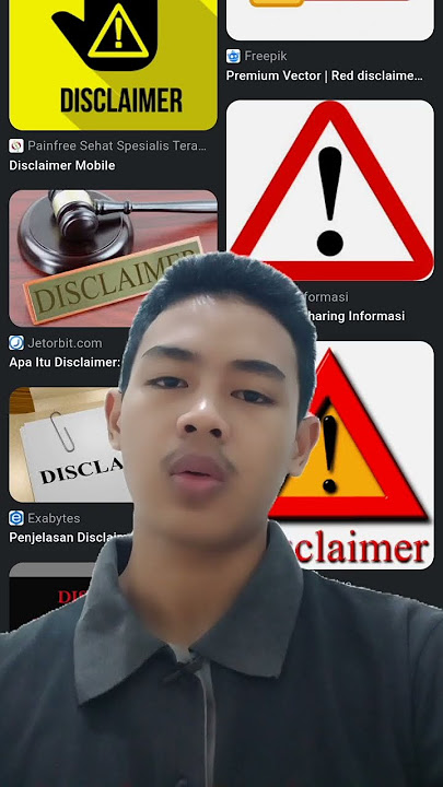 apa itu disclaimer?