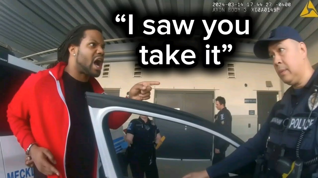 Corrupt Cop Caught Red-Handed Stealing from the Man He Arrested - YouTube