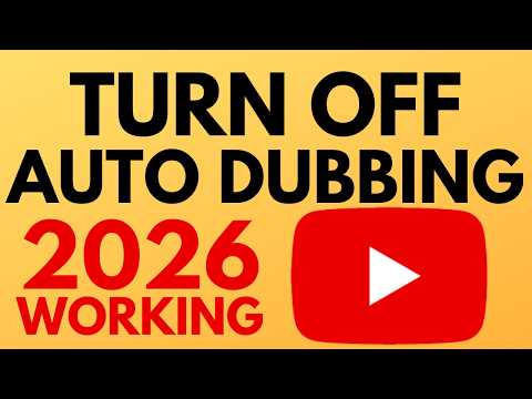 How to Turn OFF Auto Dubbing on YouTube Videos - 2026 WORKING