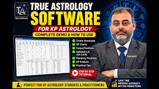 True Astrology Software Tutorial (KP Astrology) | Complete Demo & How to Use True Astrology Software