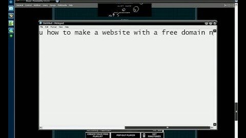 How to make a website and a free domain name (part 1)