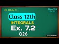 Class 12th ex 7.2 q26 Ncert Book/ class 12 math ex 7.2 q26 solution/ class 12 maths exercise 7.2 q26