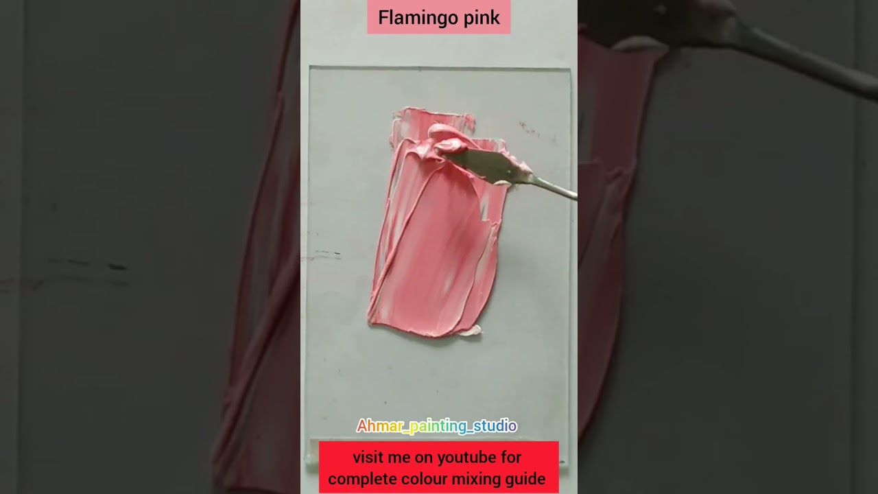 How to make flamingo pink shade. 