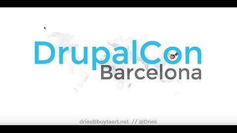 DrupalCon Barcelona 2015: Driesnote