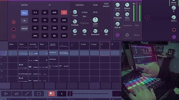 Punch-in FX Drambo Jam with APC40 #drambo #koalasampler #iosbeats