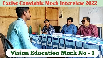Excise Constable Mock Interview | Kalna Vision Education | Firoj Sir