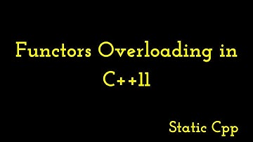 Functors Overloading In C++11| C++11 Concepts