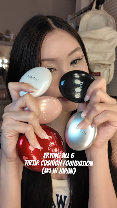 #1 Korean Cushion Foundation  in Japan, All 5 TIRTIR Cushion Foundation #kbeauty #koreanmakeup