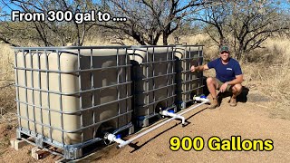 Rainwater Harvesting Wildlife Waterer UPGRADE  300 to 900 gallons