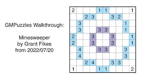 GMPuzzles - 2022/07/20 - Minesweeper by Grant Fikes