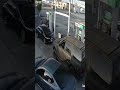 Fat guy becomes UNHINGED and beats up woman at a gas station