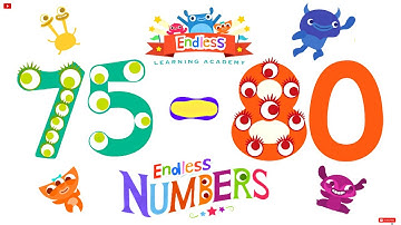 Endless Numbers 75 - 80 | Meet Number Seventy-five to Eighty | Fun Learning for Kids