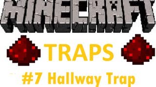 Minecraft Redstone Traps #7:  Hallway Trap