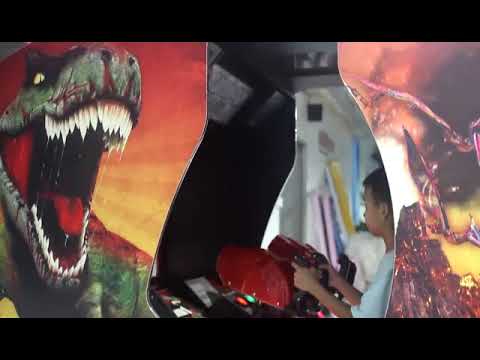 dinosaur shooter coin operated arcade game machine