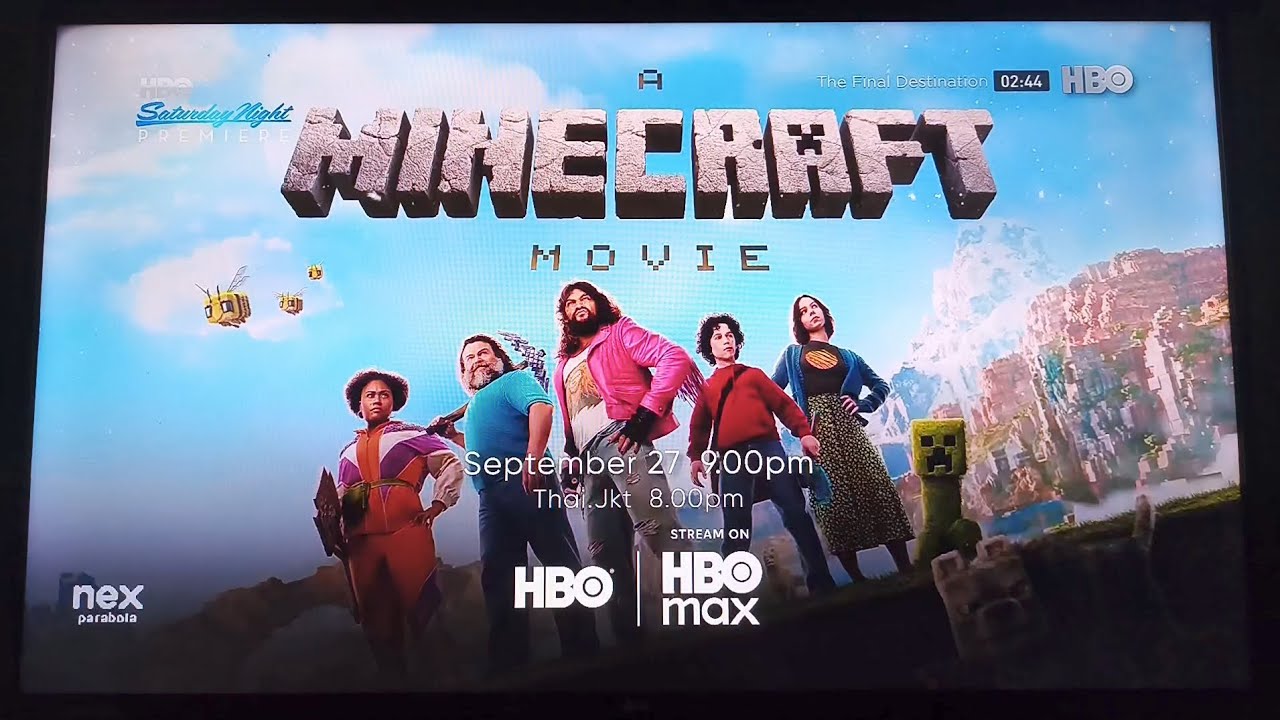 HBO Asia - A Minecraft Movie - (Sat. Night Pre.) [via Nex Parabola] (clipped at beginning) [fanCAM]