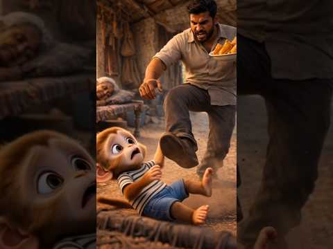 Cute monkey ki mehnat #shorts #shortvideo