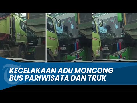 ADU BANTENG! Kecelakaan Bus Pariwisata dan Truk di Tangerang