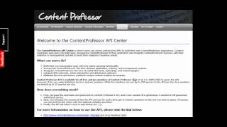 Content Professor API Center For Free Article Spinning Software