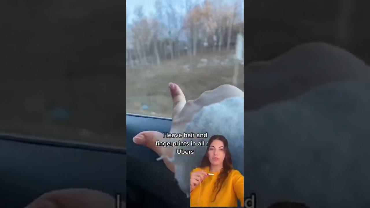 This girl makes her mark in an Uber