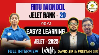 Jelet 2025 Successful Student Ritu Mondal Interview
