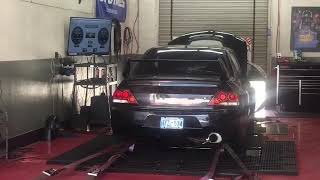 4G64 Swapped Evo 2.4L Fp Black Dyno Run 32 Psi 2003 Mitsubishi Lancer Evo 8