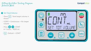 14- Compat Ella - Set up a new feeding program in interval mode