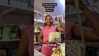 WHOLESALEWALI CONTACT NO. 7387575148 EMBROIDERY BUTTON SLING BAG SIZE 8.5x6.5x2 INCH 3 COMPARTMENT