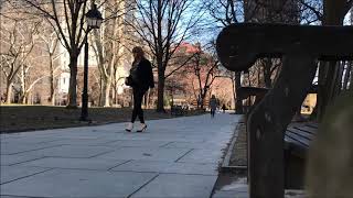 032618 Crossdresser Walks With Toe Cleavage Stiletto Heels And Tight Skirt Through The City