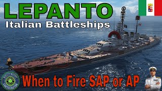 Wows Italian Battleships Lepanto World of Warships How to SAP Guide