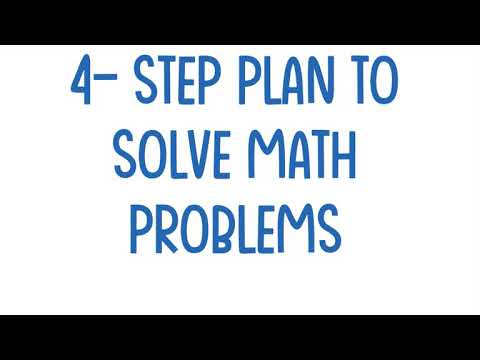 4-step plan: problem solving - YouTube