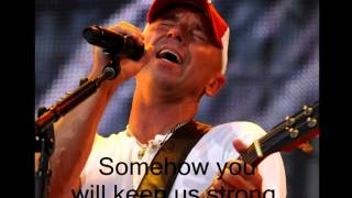 Video thumbnail of "Kenny Chesney ~ "Happy on the Hey Now" (with lyrics) (A Song for Kristi)"