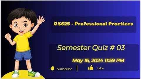 CS625 Professional Practices (Quiz No. 3)
