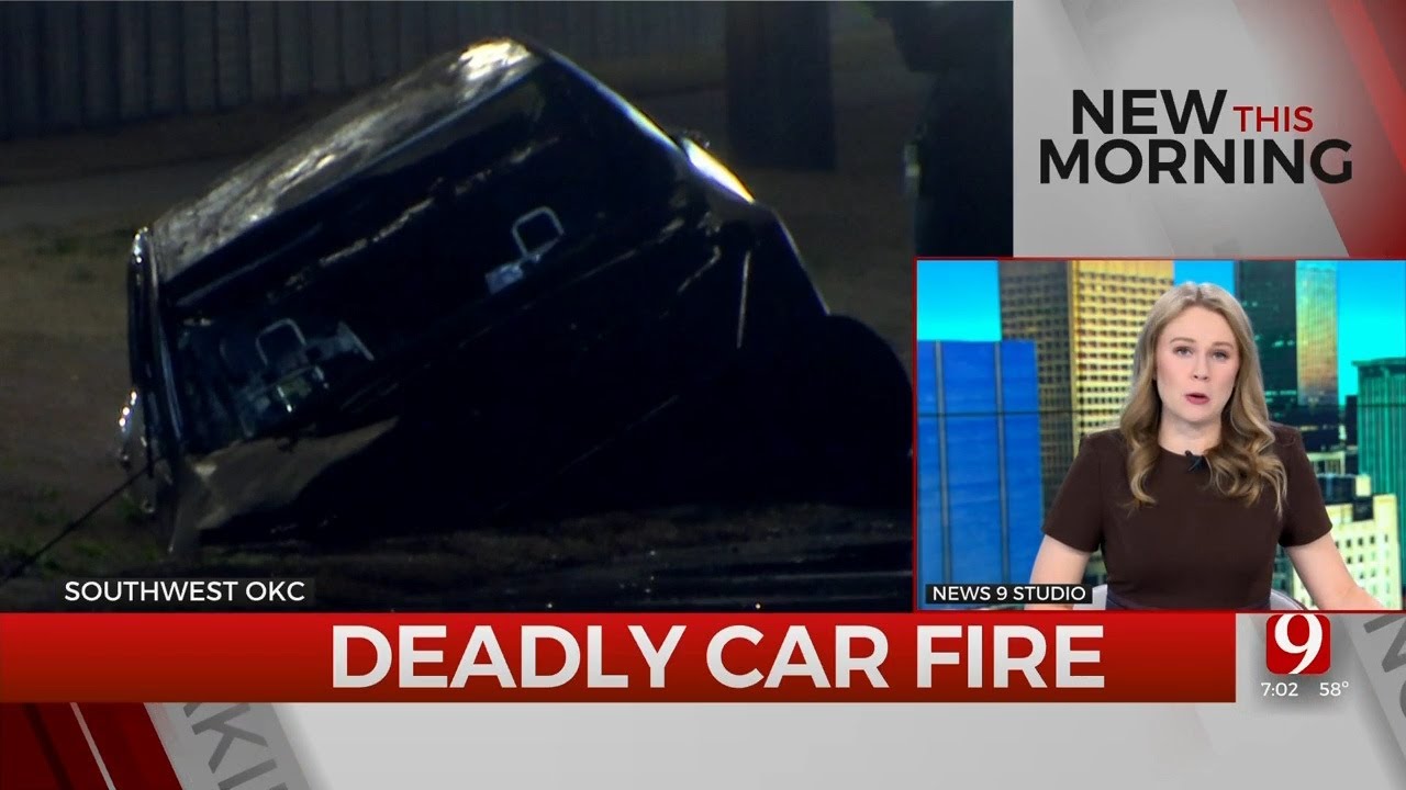 Man Dies After Car Catches Fire In Oklahoma City - YouTube