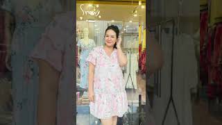 Ks6124822-P1020 Váy Babydoll Tay Ngắn Họa Tiết Hoa Dear Xl Hotline 0773808085