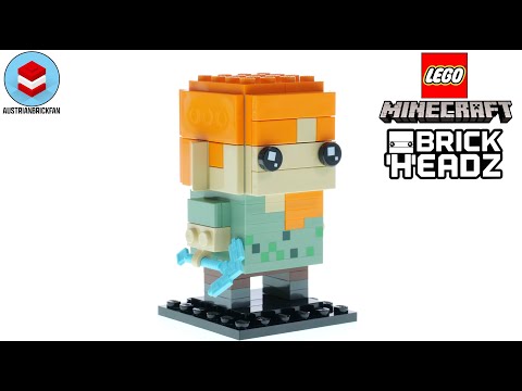 LEGO Minecraft 40624 Alex Brickheadz - LEGO Speed Build Review