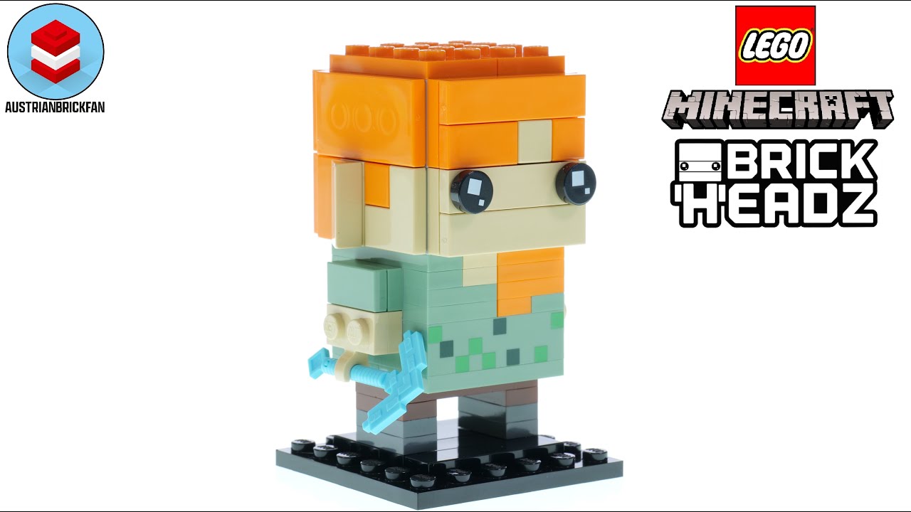LEGO Minecraft 40624 Alex Brickheadz - LEGO Speed Build Review