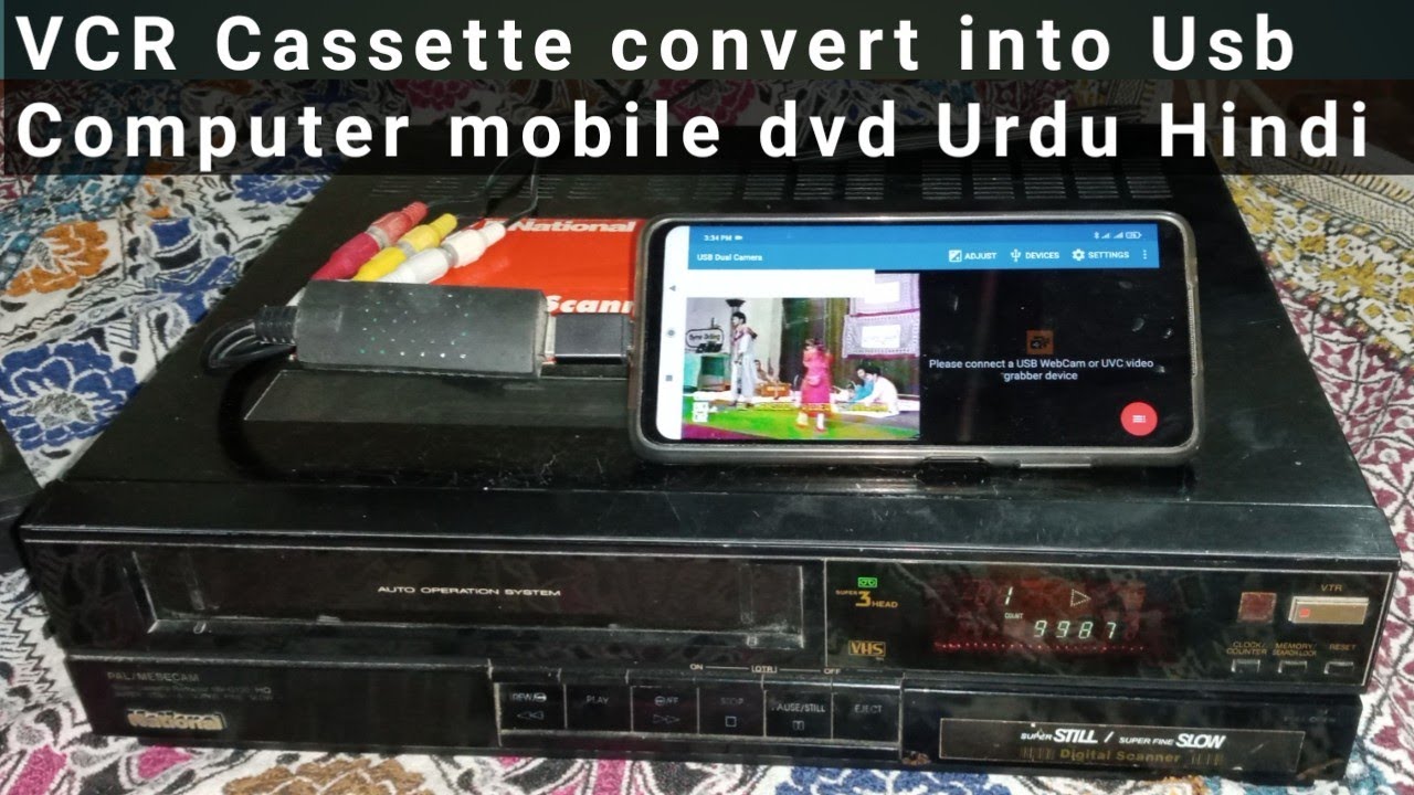 VCR Cassette Convert to Usb Computer mobile Urdu Hindi Convert VHS