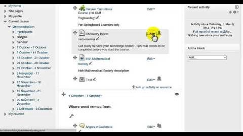 Hiding and Showing (unhiding) items in Moodle 2.6