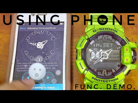 Casio 5413 G-Shock Module Tutorial | Watch set-up using smart phone & basic complications demo.