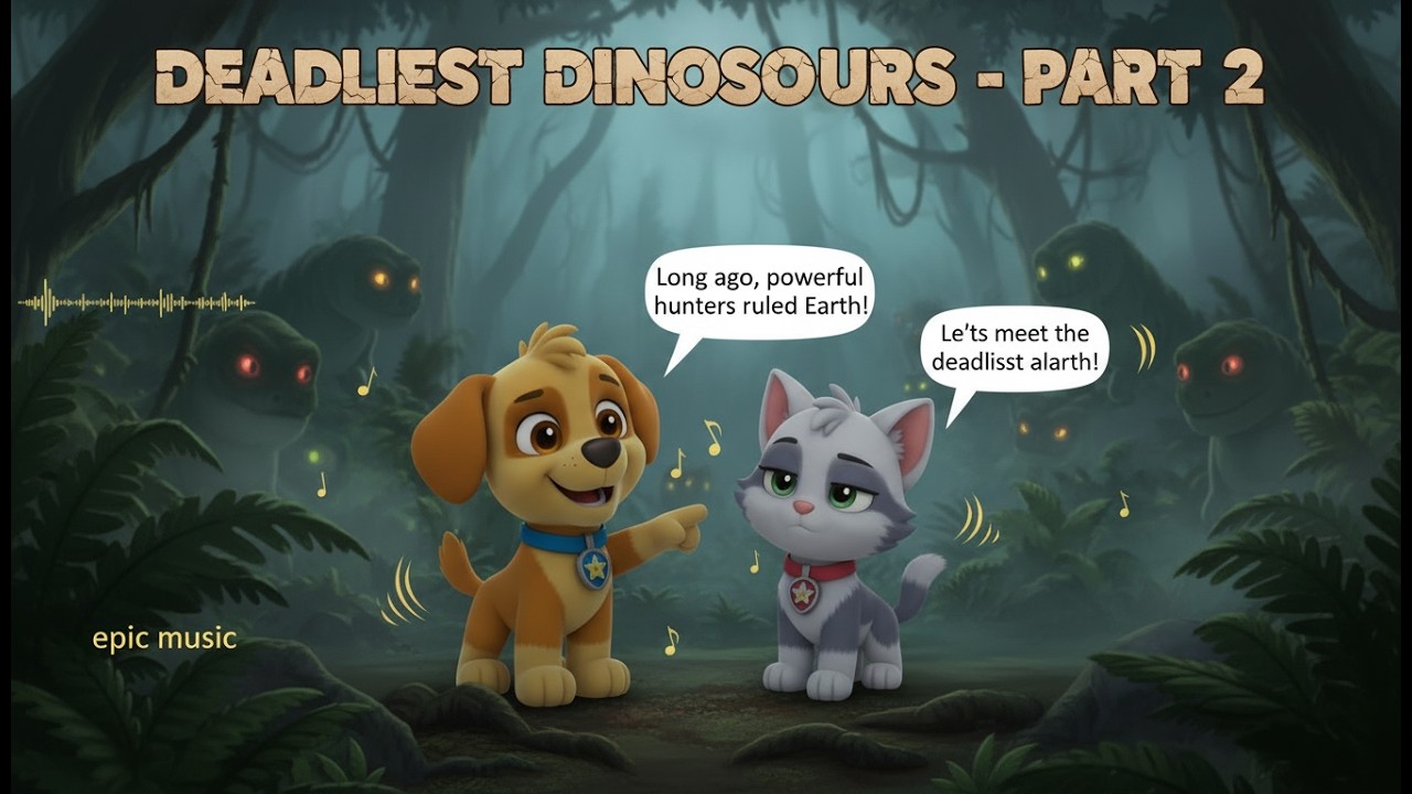 Deadliest Dinosaurs 🦖 | Part - 2 | Prehistoric Predators | Learn about Dinosaurs | Tiny Tales Garden