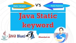 Static method in java | static keyword in java / ICSE Class 10 Computer