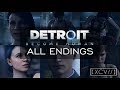 Detroit: Become Human ¦ &#39;The Eden Club&#39; ALL ENDINGS (PC,PS4) 60fps |【XCV//】