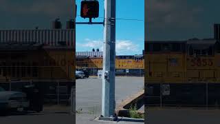 Union Pacific (GE AC44CWCTE) 5853 Slowly Moves at a Tacoma Rail Yard