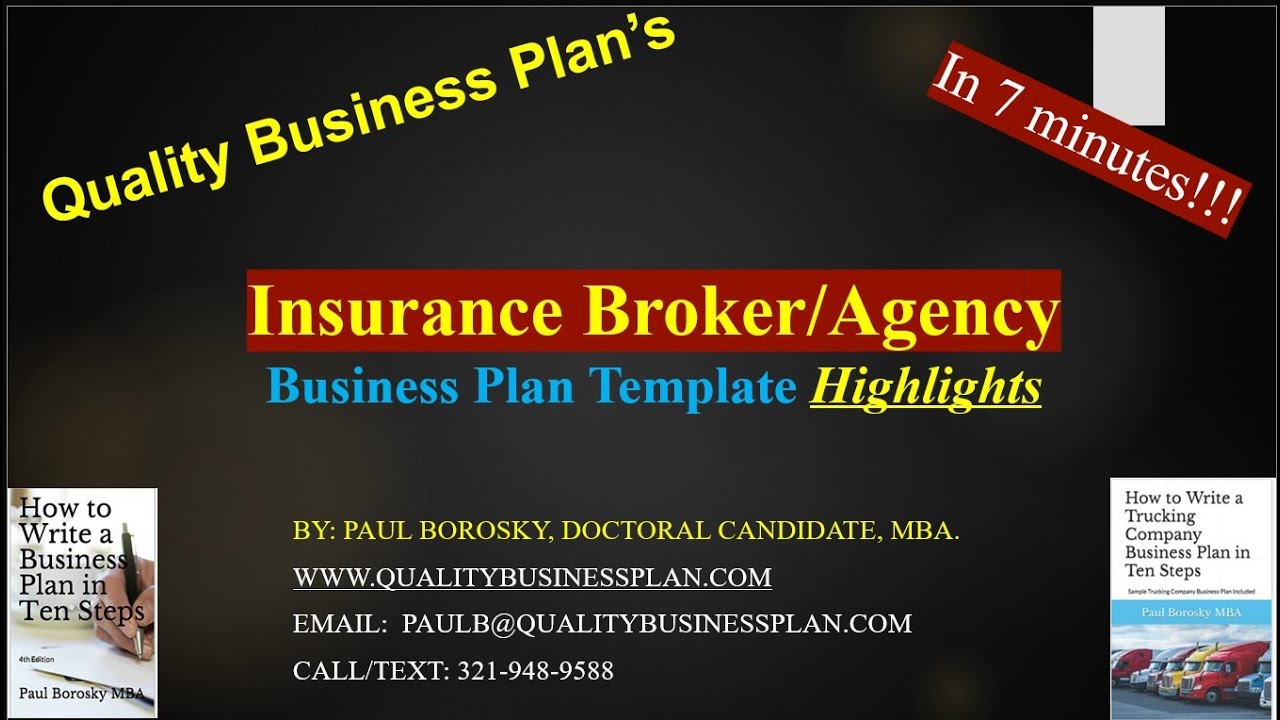 sample business plan for insurance brokerage