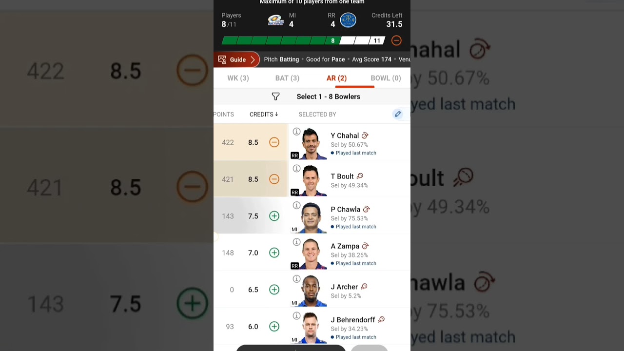 MI Vs RR dream 11 prediction grand league 💯 win 