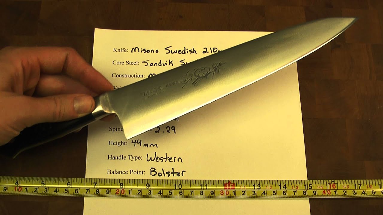 Misono Swedish 210mm Gyuto (Quick Review) - YouTube