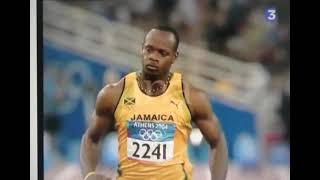 2004 Athens Olympic 100m semi 1 9.95 Asafa Powell  semi 2  10.07  Shawn Crawford 22.8.04